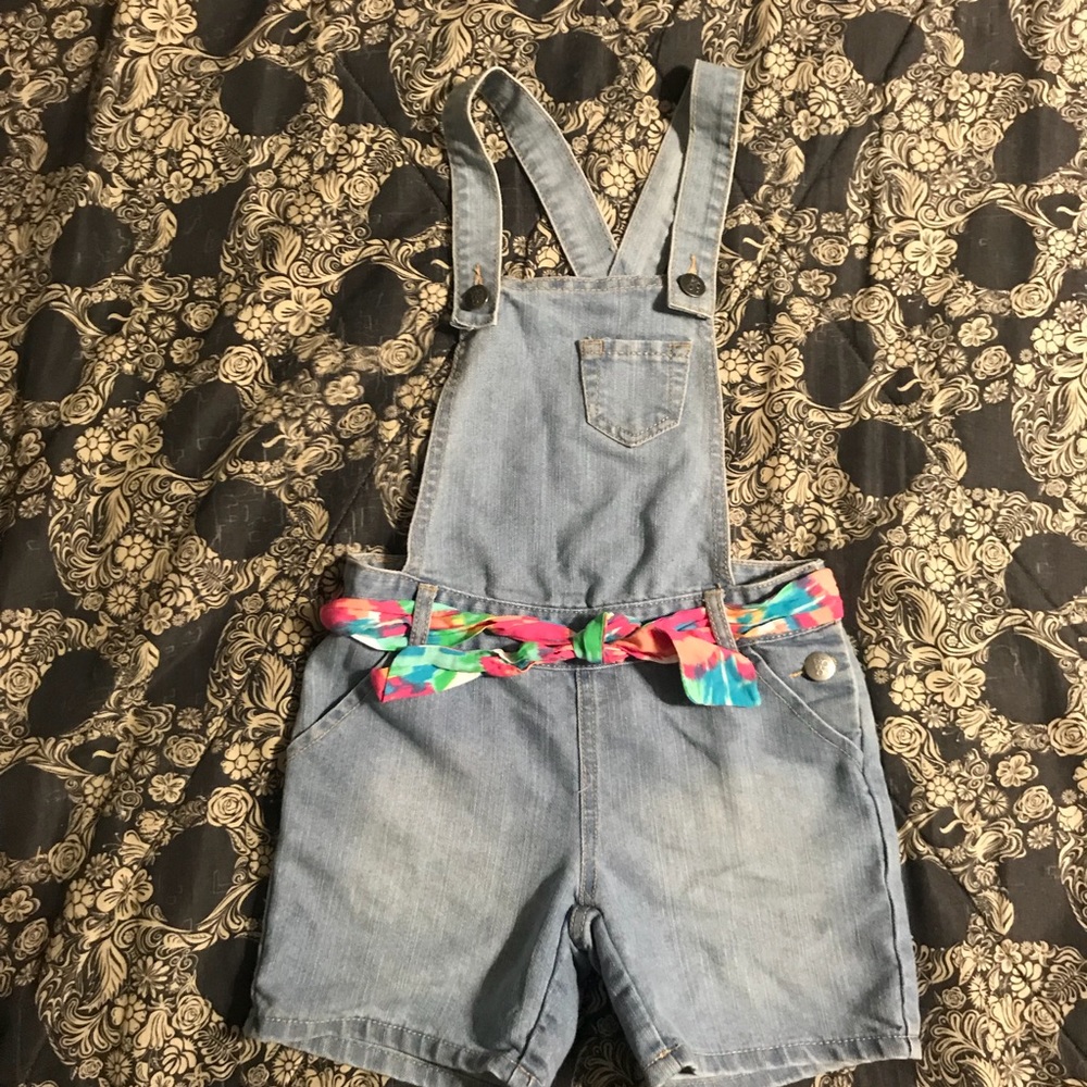 Denim girls Children’s Place overalls